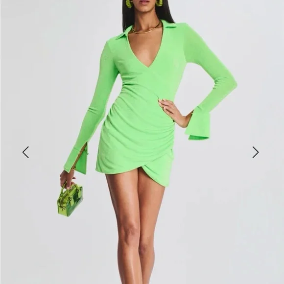 SER.O.YA Mint Green Mini Dress - Picture 4 of 12